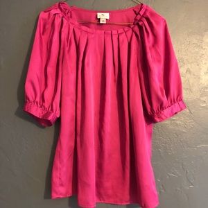 Worthington Tops - Worthington small petite silk hot pink blouse Worthington Tops - Worthington small petite silk hot pink blouse